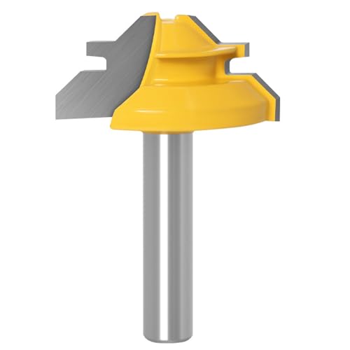 Bestgle verleimfräser 45 grad gehrungsfräser 8mm schaft oberfräser set 45° lock miter router bit holzbearbeitung schneidwerkzeug für graviermaschine trimmmaschine 8*35mm von Bestgle