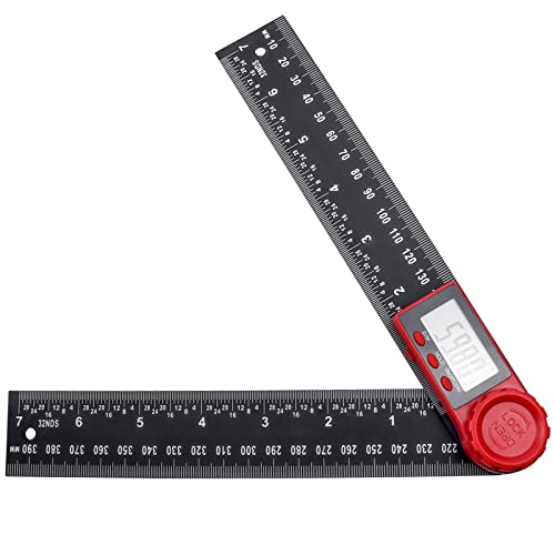 Bestgle winkelmesser digital winkellineal 2 in1 lineal winkelmessung 360° multi winkel lineal großes lcd display leicht tragba hold und feststell funktion für holzarbeiten heimarbeit handwerker 200mm von Bestgle