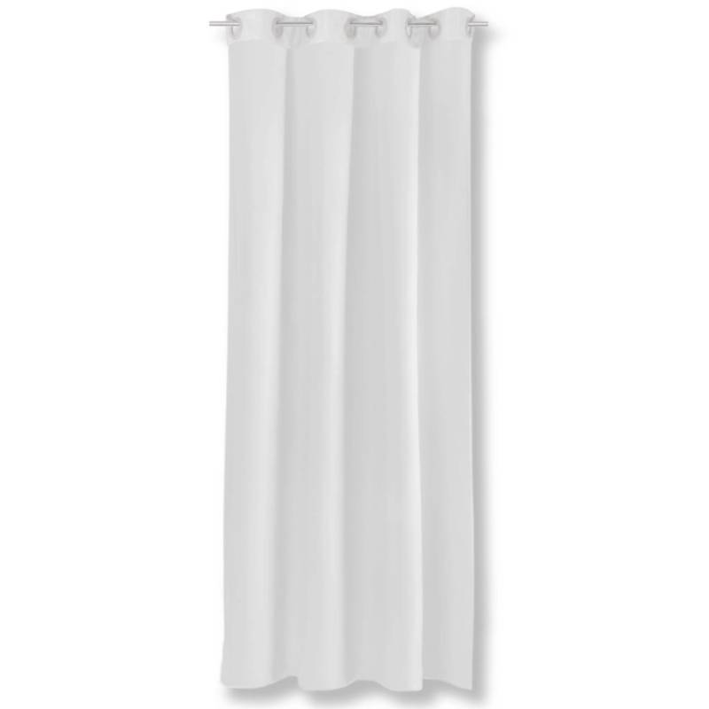 Bestgoodies Dekoschal Ellen Ösen Blickdicht 140 cm x 175 cm Weiß 2er Pack von Bestgoodies