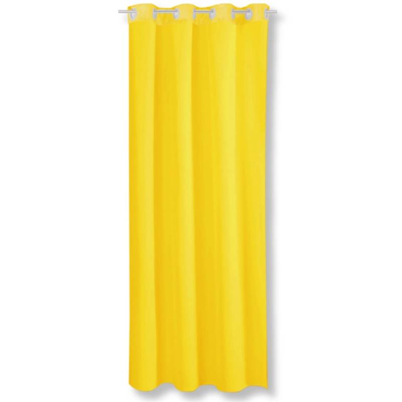 Bestgoodies Dekoschal Ellen Ösen Blickdicht 140 cm x 225 cm Gelb 2er Pack von Bestgoodies