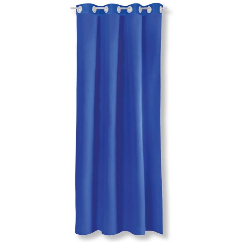 Bestgoodies Dekoschal Ellen Ösen Blickdicht 140 cm x 245 cm Blau 2er Pack von Bestgoodies