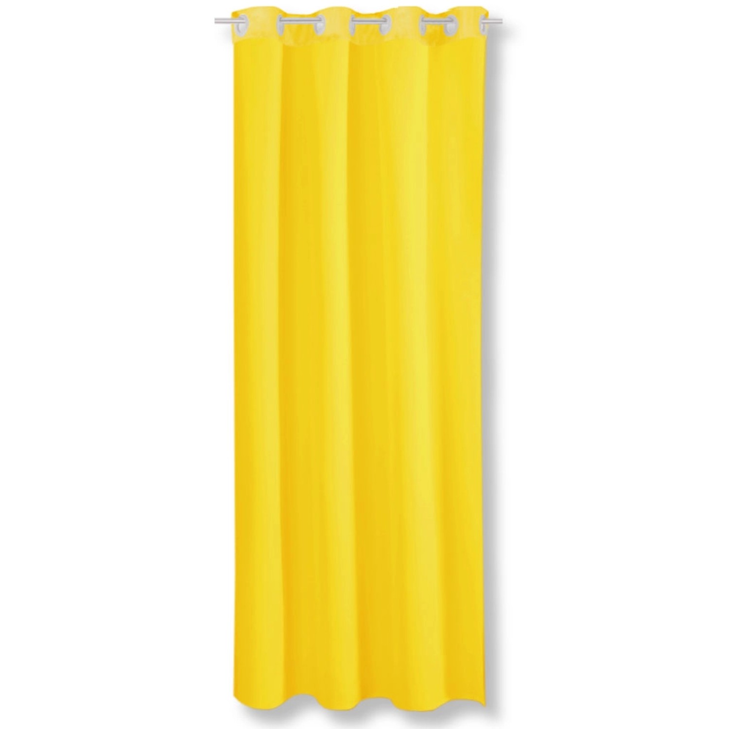 Bestgoodies Dekoschal Ellen Ösen Blickdicht 140 cm x 245 cm Gelb 2er Pack von Bestgoodies