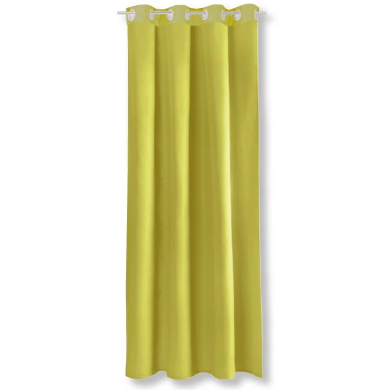 Bestgoodies Dekoschal Ellen Ösen Blickdicht 140 cm x 245 cm Grün 2er Pack von Bestgoodies