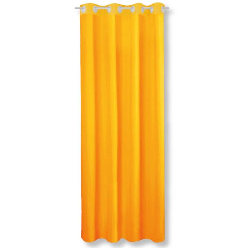 Bestgoodies Dekoschal Ellen Ösen Blickdicht 140 cm x 245 cm Orange 2er Pack von Bestgoodies