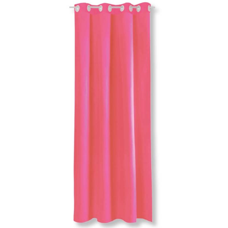 Bestgoodies Dekoschal Ellen Ösen Blickdicht 140 cm x 245 cm Pink 2er Pack von Bestgoodies