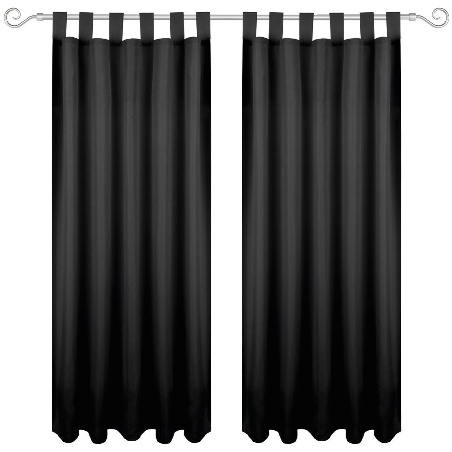 Bestgoodies Dekoschal Ellen Schlaufen Blickdicht 2er Pack 140 cm x 145 cm Schwarz Bestgoodies Dekoschal Ellen Schlaufen Blickdicht 2er Pack 140 cm x 145 cm Schwarz von Bestgoodies