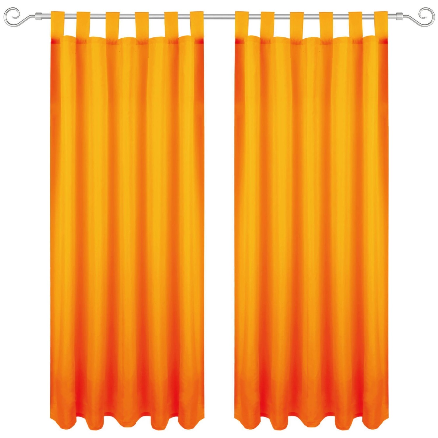 Bestgoodies Dekoschal Ellen Schlaufen Blickdicht 2er Pack 140 cm x 245 cm Hellorange Bestgoodies Dekoschal Ellen Schlaufen Blickdicht 2er Pack 140 cm x 245 cm Hellorange von Bestgoodies