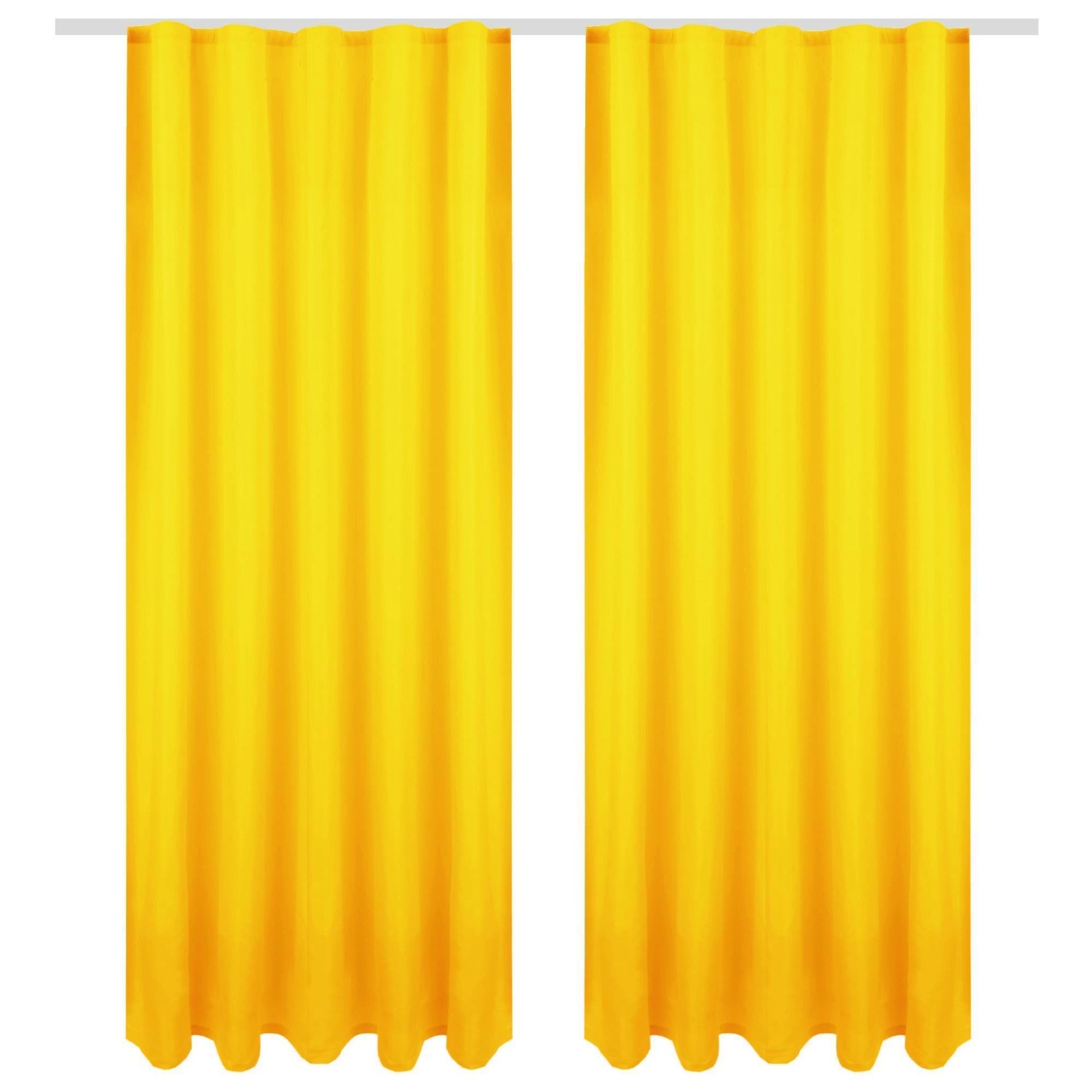 Bestgoodies Dekoschal Ellen Universalband Blickdicht 2er Pack 140 cm x 145 cm Gelb von Bestgoodies