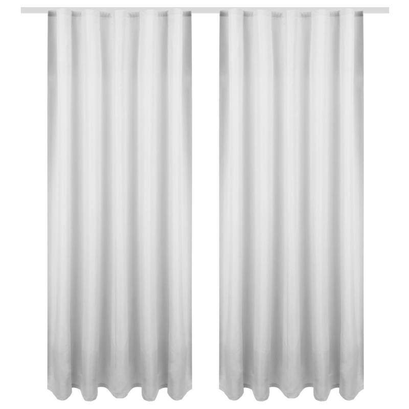 Bestgoodies Dekoschal Ellen Universalband Blickdicht 2er Pack 140 cm x 145 cm Hellgrau von Bestgoodies