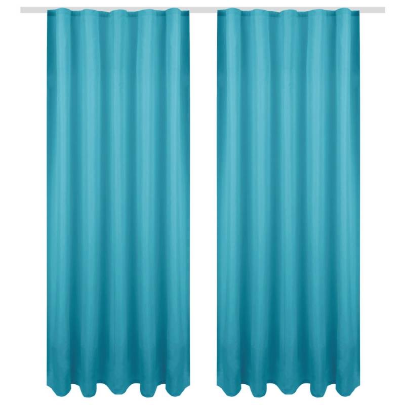 Bestgoodies Dekoschal Ellen Universalband Blickdicht 2er Pack 140 cm x 245 cm Türkis von Bestgoodies