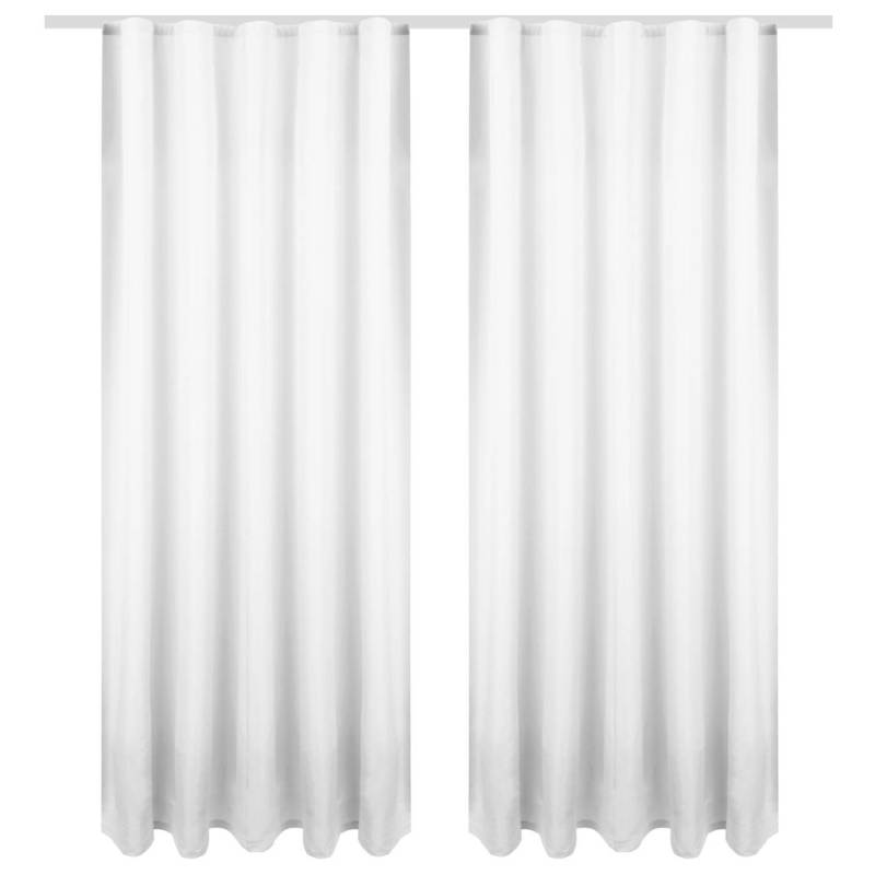 Bestgoodies Dekoschal Ellen Universalband Blickdicht 2er Pack 140 cm x 245 cm Weiß von Bestgoodies
