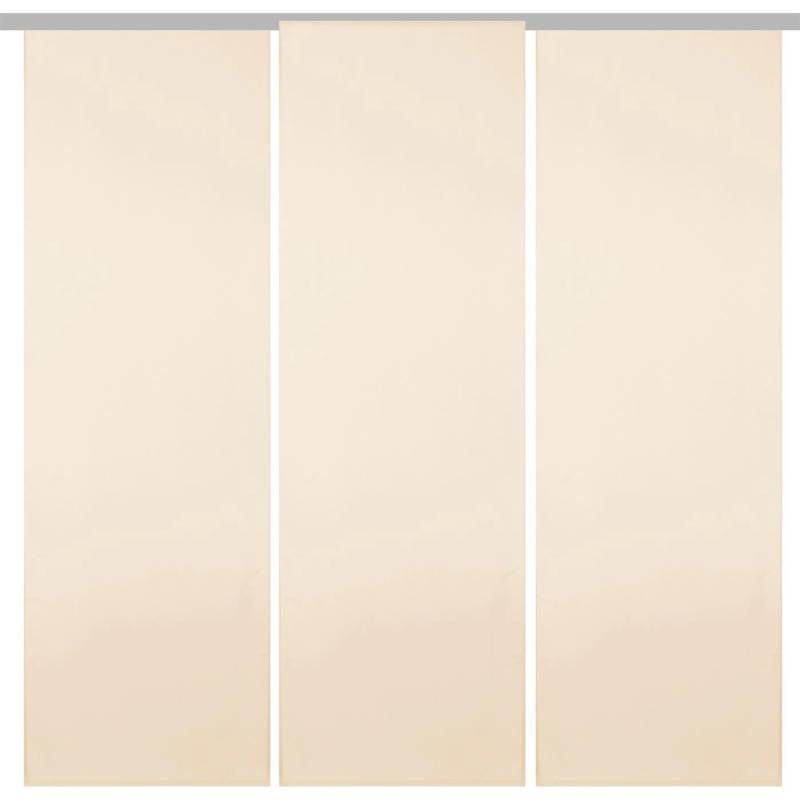 Bestgoodies Flächenvorhang Ellen 3er Pack Beige von Bestgoodies