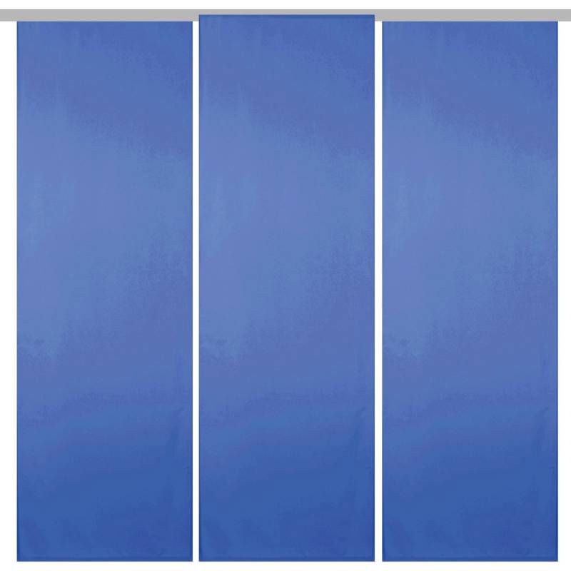 Bestgoodies Flächenvorhang Ellen 3er Pack Blau von Bestgoodies