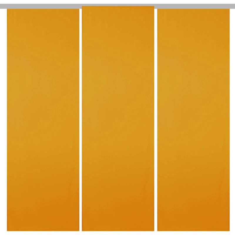 Bestgoodies Flächenvorhang Ellen 3er Pack Hellorange von Bestgoodies