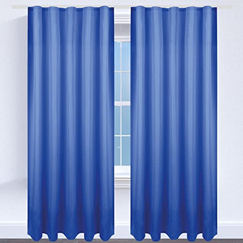 Bestgoodies Gardine mit Universalband 140x145 cm in Blau, blickdichter Vorhang mit Kräuselband in vielen Variationen Bestgoodies Gardine mit Universalband 140x145 cm in Blau, blickdichter Vorhang mit Kräuselband in vielen Variationen von Bestgoodies