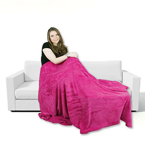 Bestgoodies Kuscheldecke 150x200cm in Pink, supersofte Tagesdecke in vielen Varianten erhältlich von Bestgoodies