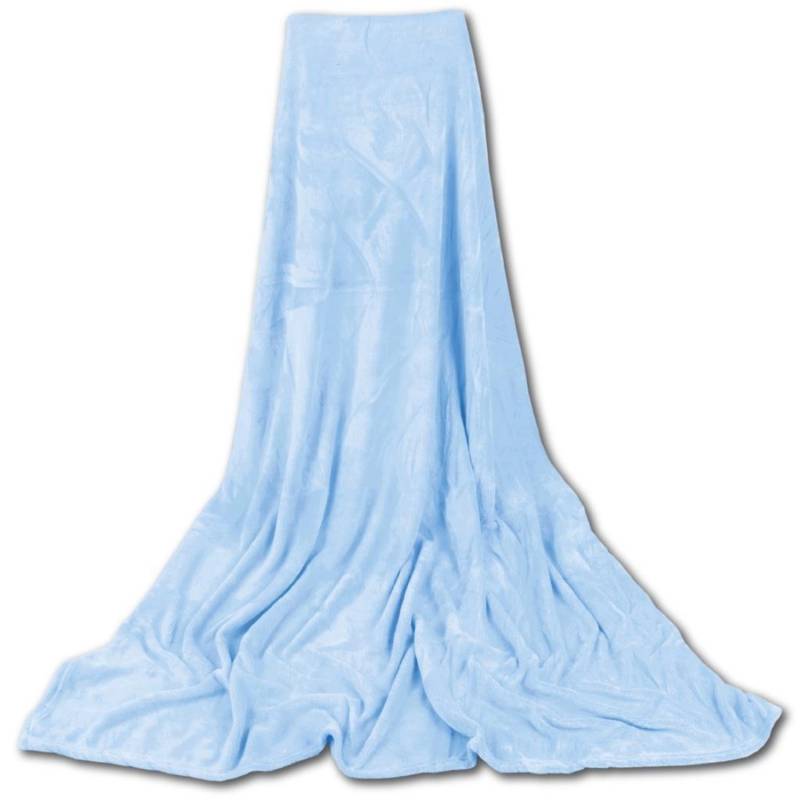 Bestgoodies Mikrofaser Decke Blau Babyblau 210 x 280 cm von Bestgoodies