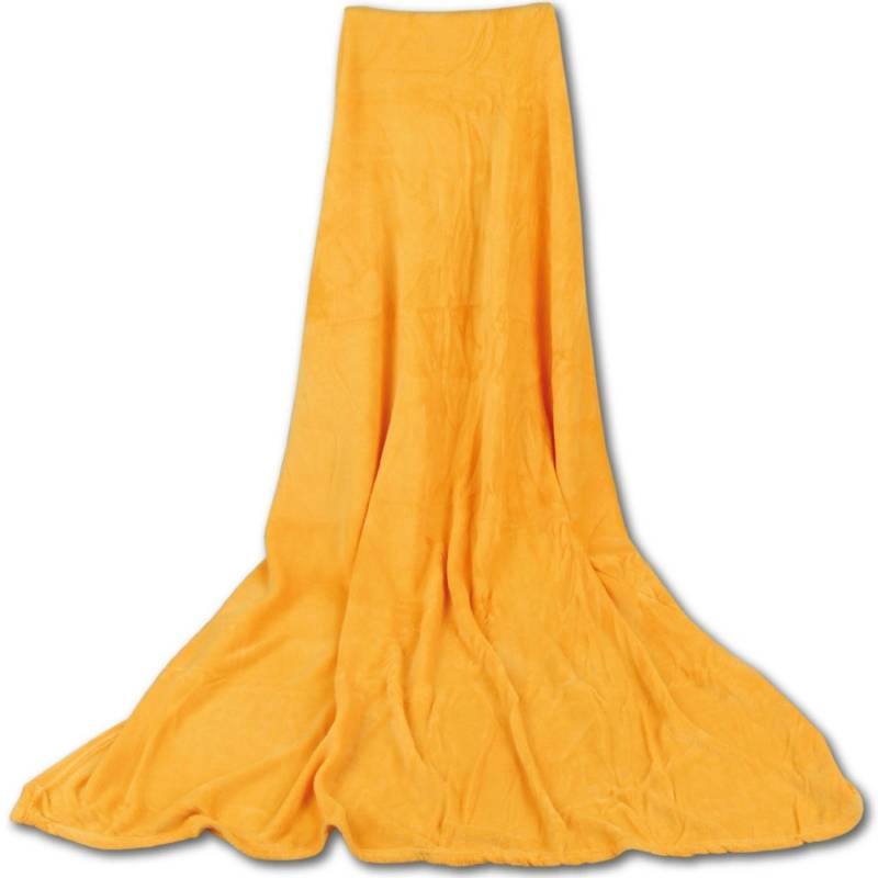 Bestgoodies Mikrofaser Decke Hellorange Marigold 70 x 100 cm von Bestgoodies