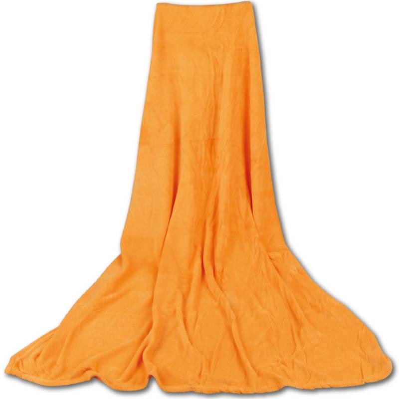 Bestgoodies Mikrofaser Decke Orange Apricot 150 x 200 cm von Bestgoodies
