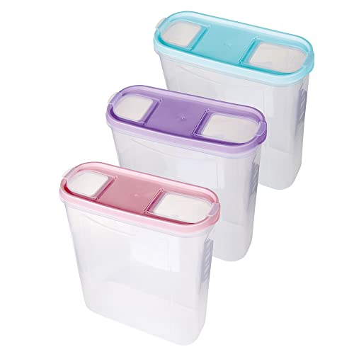 Bestgoodies Vorratsdosen mit Deckel (3er Set - Mix) 4,5 Liter, Luftdicht Schüttdose BPA frei lebensmittelecht, Vorratsbehälter Set - Müslispender von Bestgoodies