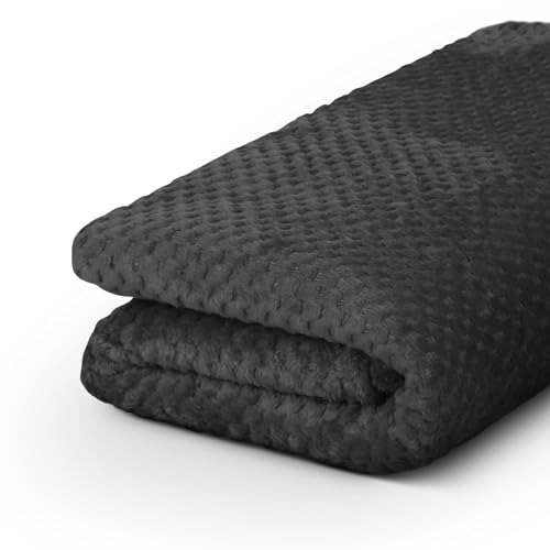 Kuscheldecke Cashmere Touch 150x200cm (Anthrazit) 250g/m² - Flauschige Wohndecke für Sofa, Couch und Bett, Tagesdecke Oeko-TEX - Sofaüberwurf von Bestgoodies