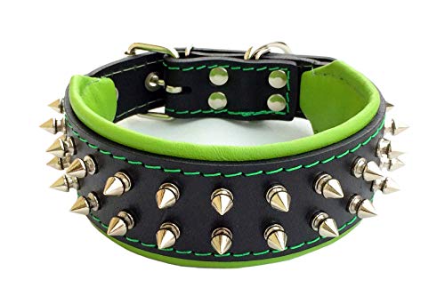 Bestia Frenchie Halsband mit Schraubspitzen. 100% Leder. French Bulldog Design. Mops. Bulldog. Terrier. 5 cm breit. Weich gepolstert. Handgefertigt in Europa! Bestia Frenchie Halsband mit Schraubspitzen. 100% Leder. French Bulldog Design. Mops. Bulldog. Terrier. 5 cm breit. Weich gepolstert. Handgefertigt in Europa! von Bestia