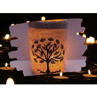 Besticktes Windlicht Abschied //Freie Farbwahl// Lichtbeutel, Kerzenglas, Deko, Geschenk, Abschied, Trauer Beerdigung, Liebe, Laterne von Bestickend