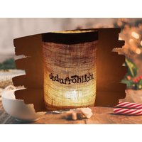 Besticktes Windlicht "Ohdufröhlicht" Freie Farbwahl Lichtbeutel Kerzenglas Deko Tischdeko Party Laterne Weihnachten Fest Advent Winter Besticktes Windlicht "Ohdufröhlicht" Freie Farbwahl Lichtbeutel Kerzenglas Deko Tischdeko Party Laterne Weihnachten Fest Advent Winter von Bestickend