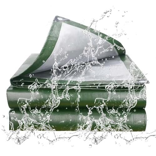 13 Fuß x 26 Fuß, extra Dicke 12-mil-Poly-Plane, wasserdicht, reißfeste Planenabdeckungen mit Ösen, strapazierfähige Kunststoffplane für den Außenbereich, Mehrzweck-Schutzabdeckung, UV-beständig von Bestiry