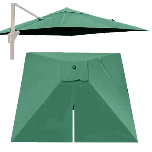 8 Fuß 10 Fuß quadratischer Freischwinger-Sonnenschirm, 8 Rippen, Ersatzstoff für Terrassenschirm, Abdeckung für versetzten Sonnenschirm im Garten und Pool, UV-beständiges Segeltuch von Bestiry