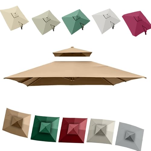 Bestiry 3 x 3 m quadratischer Freiarmschirm, Ersatzoberteil, 8 Rippen, Gartenschirmdach, UV-Schutz, Terrassen-Pool-Offset-Sonnenschirm, Ersatztuch, Sonnenschutzabdeckung Bestiry 3 x 3 m quadratischer Freiarmschirm, Ersatzoberteil, 8 Rippen, Gartenschirmdach, UV-Schutz, Terrassen-Pool-Offset-Sonnenschirm, Ersatztuch, Sonnenschutzabdeckung von Bestiry