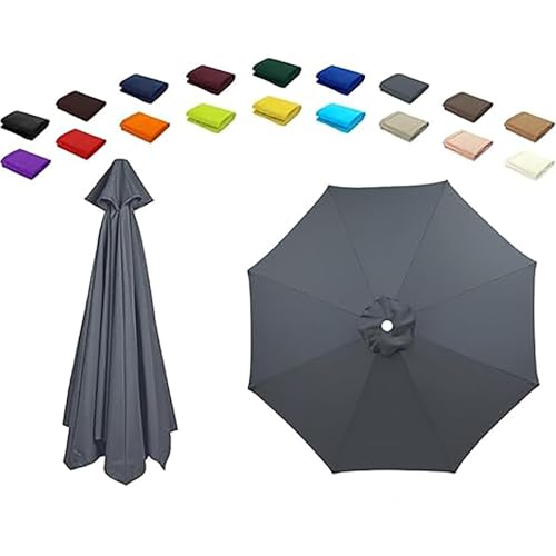 Bestiry 6,5 Fuß 7,5 Fuß 9 Fuß Terrassenschirm-Ersatzdach, 6 Rippen 8 Rippen Sonnenschirm-Ersatzdach, Ersatztuch für Tisch-Marktschirm im Freien von Bestiry