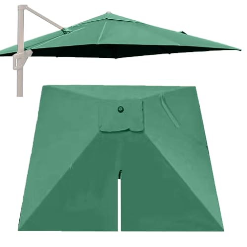 Rippen Quadratischer Schirmdach 8'x8' Freischwinger Terrassenschirm Ersatzbezug Anti-UV Yard Market Sonnenschirm Oberstoff Ersatzstoff von Bestiry