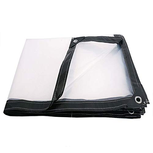 Transparente Plane, wasserdicht, strapazierfähig, 3 x 6 m, transparente Planenabdeckung, wasserdicht, Planenzelt aus Segeltuch – UV-beständig und wasserabweisend von Bestiry