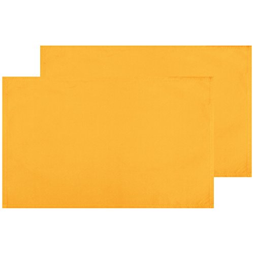 2er Set Tischsets Platzset Tischuntersetzer Platzdeckchen Tischdeko Tischmatte Essensunterlage Maße 30x45 cm, Farbe: Hellorange - Marigold 2er Set Tischsets Platzset Tischuntersetzer Platzdeckchen Tischdeko Tischmatte Essensunterlage Maße 30x45 cm, Farbe: Hellorange - Marigold von Bestlivings