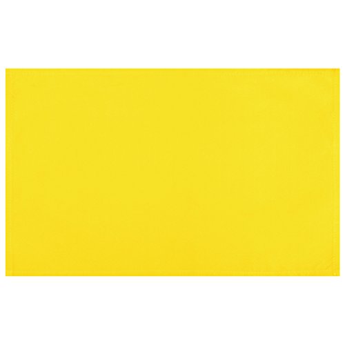 Bestlivings 1 Stück Tischsets Platzset Tischuntersetzer Platzdeckchen Tischdeko Tischmatte Essensunterlage Maße 30x45 cm, Farbe: gelb - Sonnengelb von Bestlivings