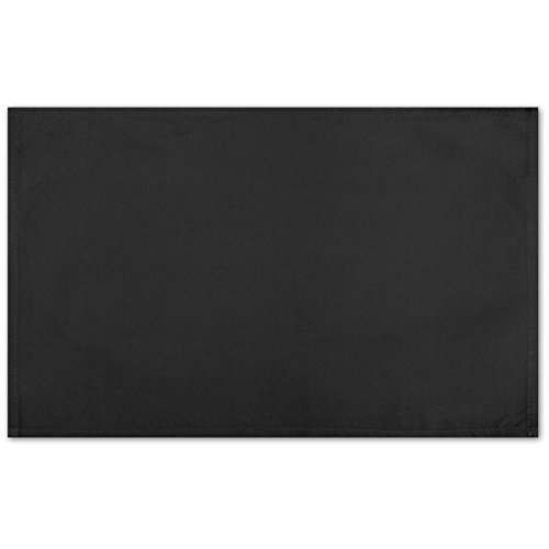 Bestlivings 1 Stück Tischsets Platzset Tischuntersetzer Platzdeckchen Tischdeko Tischmatte Essensunterlage Maße 30x45 cm, Farbe: schwarz - Jet Black von Bestlivings