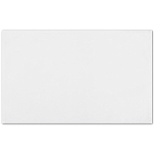 Bestlivings 1 Stück Tischsets Platzset Tischuntersetzer Platzdeckchen Tischdeko Tischmatte Essensunterlage Maße 30x45 cm, Farbe: weiß - schneeweiß von Bestlivings