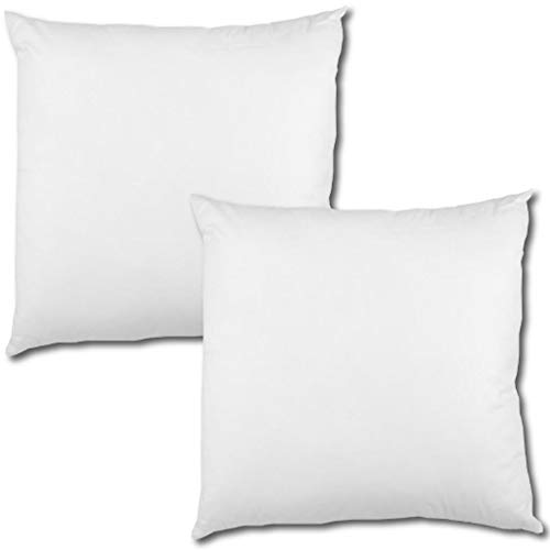Bestlivings 2er Set Polyester Vlies Füllkissen 80x80cm weiß, bei 30° waschbar, viele Größen von Bestlivings