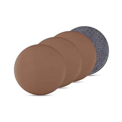 Bestlivings 4er Pack Stuhlkissen braun Ø38 cm Lederimitat mit Anti-Rutsch, Sitzauflage für Zuhause, Büro und Garten, ideal für Komfort und Stil Bestlivings 4er Pack Stuhlkissen braun Ø38 cm Lederimitat mit Anti-Rutsch, Sitzauflage für Zuhause, Büro und Garten, ideal für Komfort und Stil von Bestlivings