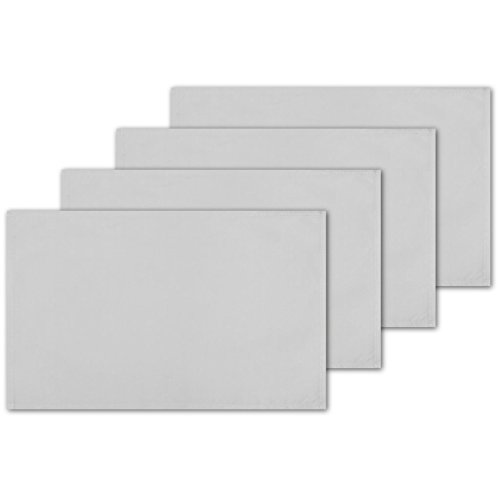 Bestlivings 4er Set Tischsets Platzset Tischuntersetzer Platzdeckchen Tischdeko Tischmatte Essensunterlage Maße 30x45 cm, Farbe: hellgrau - Silbergrau Bestlivings 4er Set Tischsets Platzset Tischuntersetzer Platzdeckchen Tischdeko Tischmatte Essensunterlage Maße 30x45 cm, Farbe: hellgrau - Silbergrau von Bestlivings