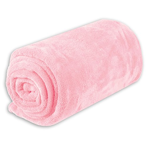 Bestlivings Babydecke Schmusedecke Kuscheldecke Krabbeldecke Wickeldecke Mikrofaser viele Farben und Größen (ca. 70x100 cm/rosa - babyrose) von Bestlivings