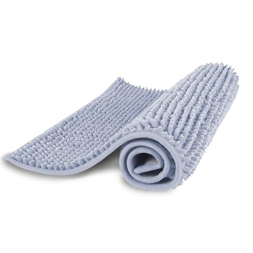 Bestlivings Badematte XXL (Hellblau) 60x90cm, rutschfest und waschbar - extra saugstarker Badezimmerteppich - Flauschiger Badvorleger, schnelltrocknender Duschvorleger von Bestlivings