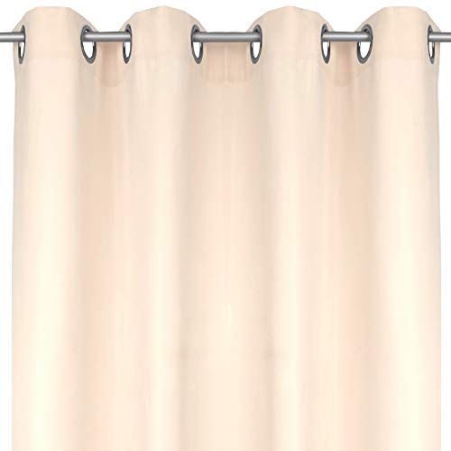 Bestlivings Blickdichte Beige Gardine mit Ösen in 140x175 cm (BxL), in vielen Größen und Farben von Bestlivings