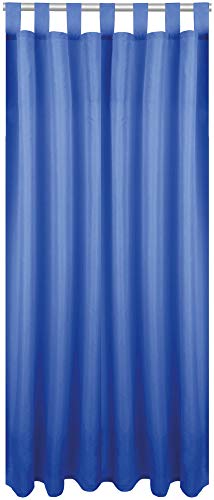 Bestlivings Blickdichte (Blau) Gardine mit Schlaufen in 140x175 cm (BxL), Vorhang Dekoschal als Sichtschutz von Bestlivings