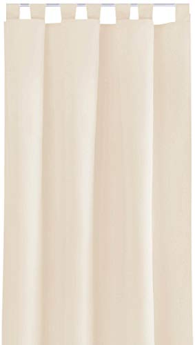 Bestlivings Blickdichte Gardine mit Schlaufen (140x175 cm/Beige), in vielen Variationen von Bestlivings