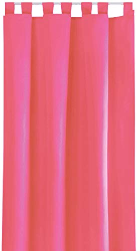 Bestlivings Blickdichte Gardine mit Schlaufen (140x225 cm/Pink), in vielen Variationen von Bestlivings