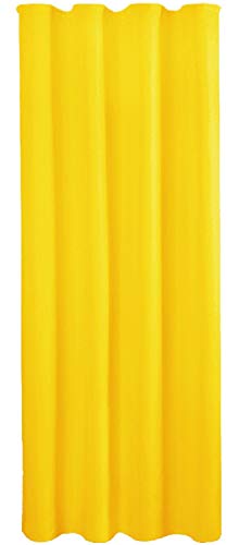 Bestlivings Blickdichte Gelbe Gardine mit Kräuselband in 140x145 cm (BxL), in vielen Größen und Farben von Bestlivings