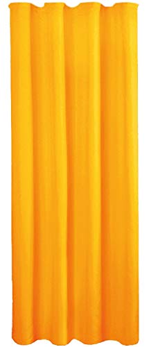 Bestlivings Blickdichte Orange Gardine mit Kräuselband in 140x145 cm (BxL), in vielen Größen und Farben von Bestlivings
