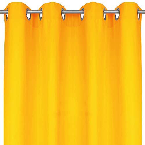 Bestlivings Blickdichte Orange Gardine mit Ösen in 140x145 cm (BxL), in vielen Größen und Farben von Bestlivings